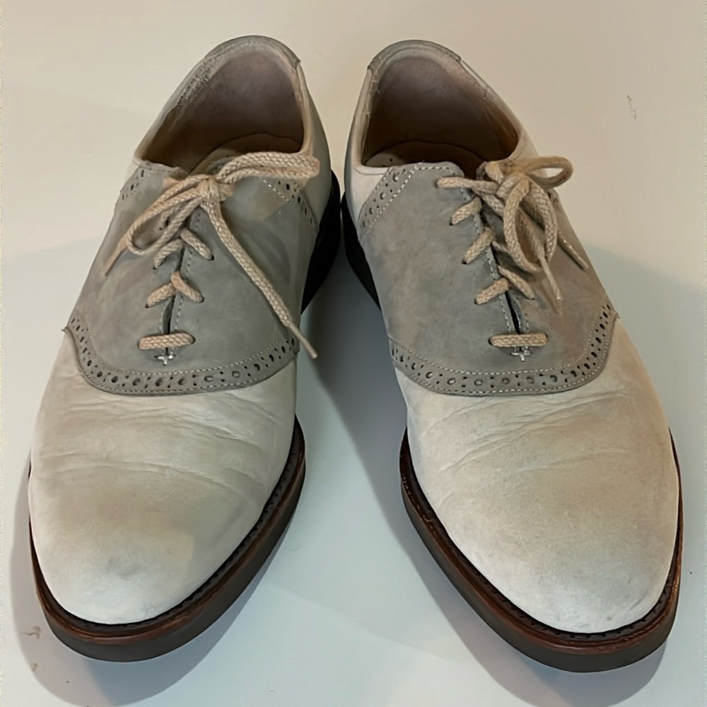 Cole Hahn G2 Sadle Oxford suede shoes 10.5 D dual tone